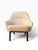 Modern Pair of Adam Court Leather Lounge Chairs | Cream Leather on Dark Walnut Frames | Modern Designer Armchairs For Sale - Image 3 of 13