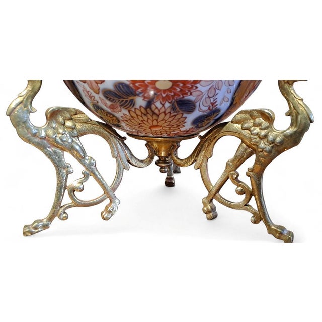 Goldenrod Small Japanese Edo Imari Bowl For Sale - Image 8 of 10