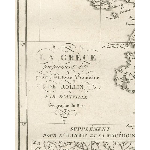 Ancient Greece with an Illyria and Macedonia Inset by Danville, 1818 For Sale - Image 4 of 8
