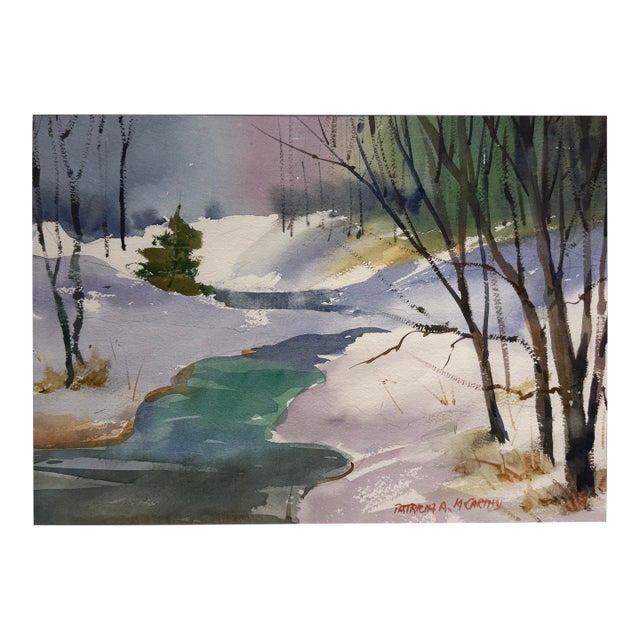"North Conway" Watercolor by Patricia McCarthy For Sale
