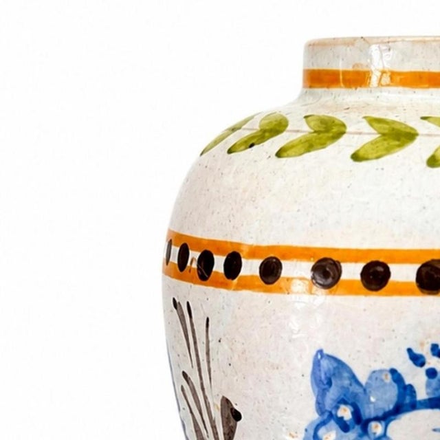 Earthenware - Earthenware jug - Viuva de Lamego. Portuguese; early 20th century from the Viuva Lamego factory; polychrome...