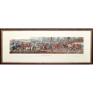 Meeting at Cover, Henry Thomas Alken Hand Colored Etching, Signed in Plate For Sale