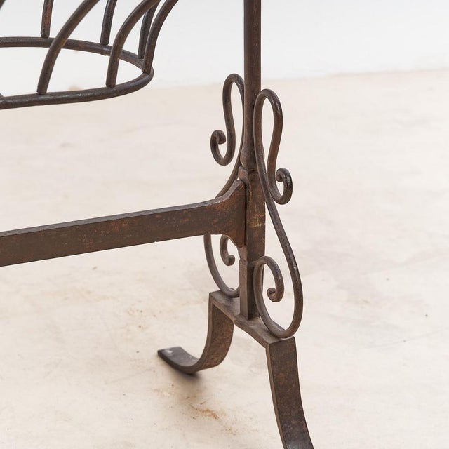 Traditional Empire Cradle in Wrought Iron For Sale - Image 3 of 5