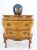 Italian Parquet Burl Wood Bombe Style Compact Entry Chest of Drawers Dresser For Sale - Image 11 of 13