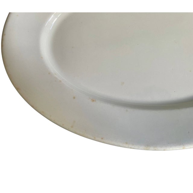 Antique Ymca Oval Plate – Syracuse China Restaurant Ware Platter, Green Ribbon Logo For Sale In Miami - Image 6 of 10