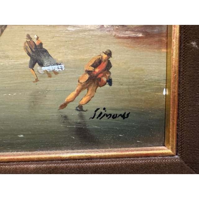 1970s Dutch Oil Painting - Simons For Sale In San Francisco - Image 6 of 12
