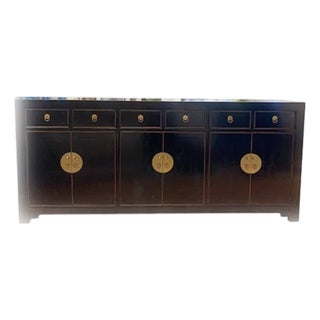 East Village 79" Long Sideboard-Black For Sale