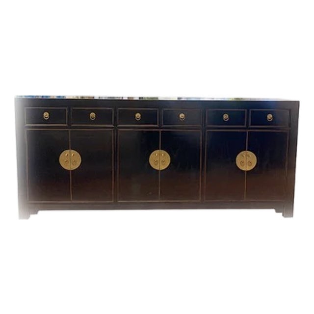 East Village 79" Long Sideboard-Black For Sale