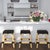 Evoking images of sidewalk tables in the Cote d'Azur, counter stools like this will give your kitchen, dining area, or...