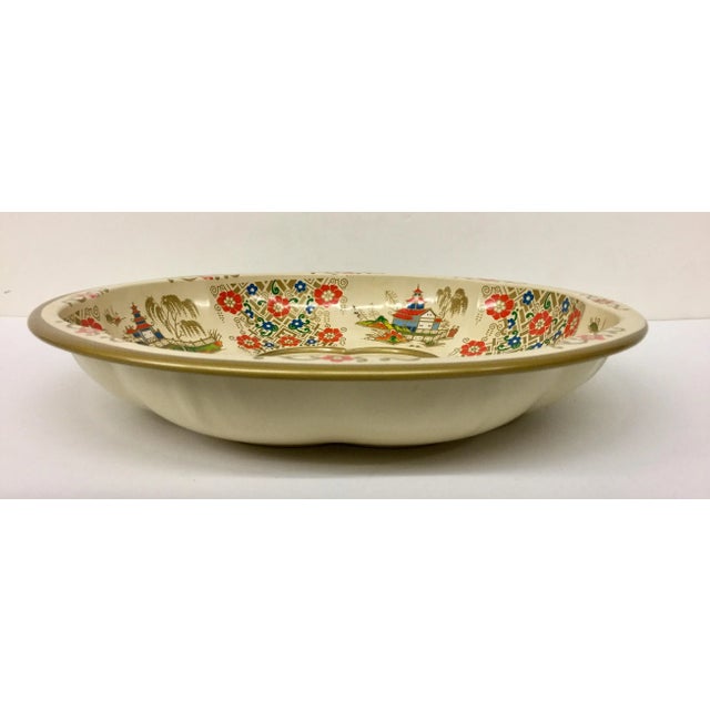 Gold 1971 Daher Painted Toleware Bowl For Sale - Image 8 of 11