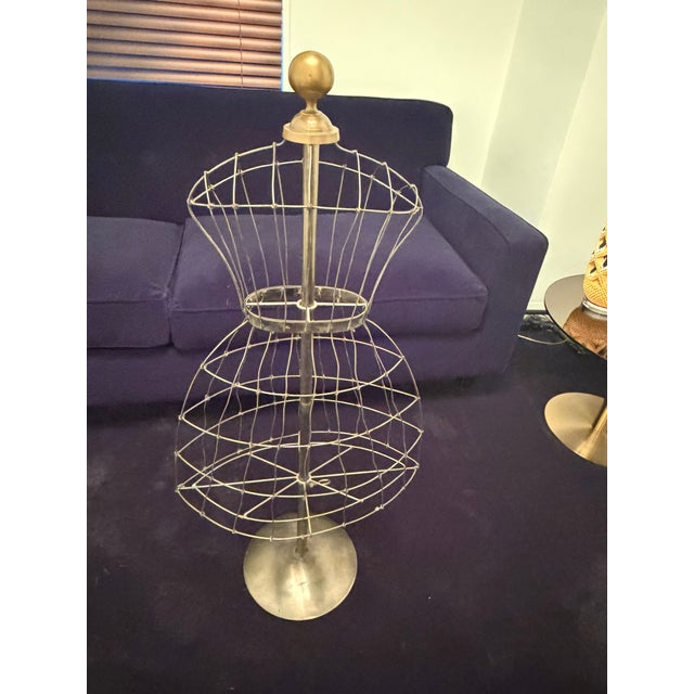 Silver Antique French Mannequin Stand For Sale - Image 8 of 15