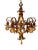 Metal Chain Drop Aztec Gold 1920s Chandelier With Original Finish #2607 For Sale - Image 7 of 12