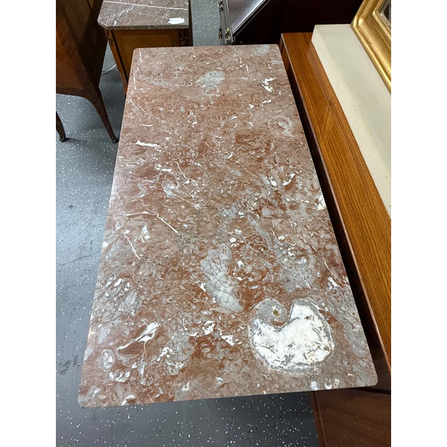 Antique Louis Phillipe Marble Top Cherry Wood Bachelors Chest For Sale - Image 9 of 10