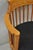 Late 20th Century Vintage Postmodern Maple Wood Spindle Barrel Back Tapered Leg Lounge Arm Chair For Sale - Image 5 of 12