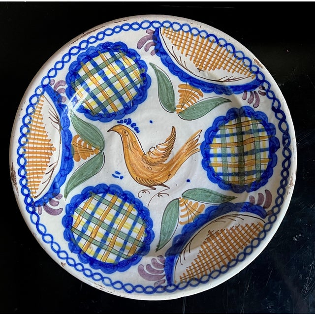 Large Spanish Faience Hand Painted Bowl For Sale In San Francisco - Image 6 of 11