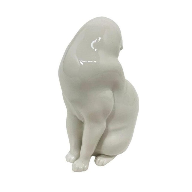 Sitting Cat Figurine by Robert Ullmann for Augarten, 1934 For Sale - Image 6 of 9