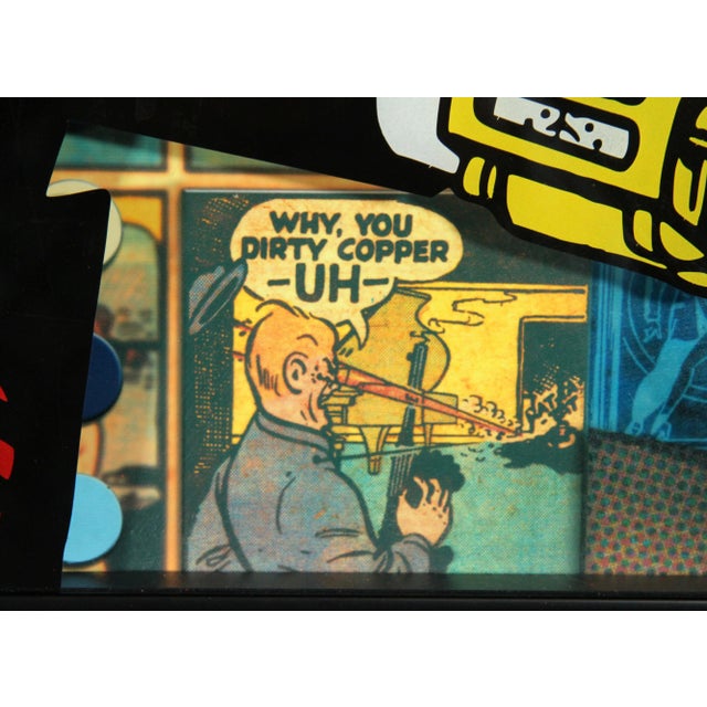 Vintage C.1980's Dick Tracy Acrylic Shadowbox Wall Art For Sale In Providence - Image 6 of 9