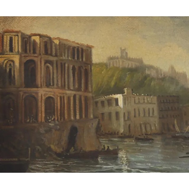 Naples, Posillipo School, Italian Landscape, Oil on Canvas, Framed For Sale - Image 3 of 5