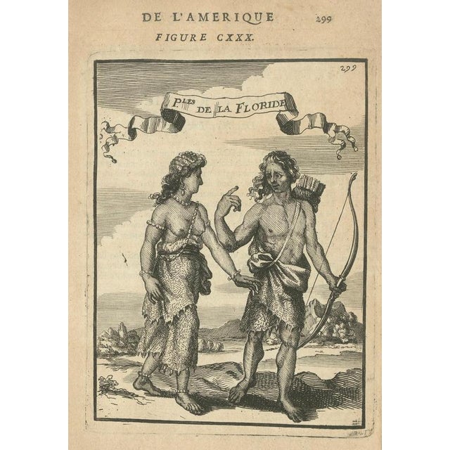 Virginia and Florida Natives, 1683, Paper, Set of 2 For Sale - Image 6 of 10