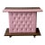 1960's Pink Vinyl Freestanding Bar For Sale