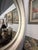 Neoclassical Vintage Neoclassical Oval Wall Mirror W/ Silver Leaf For Sale - Image 3 of 5