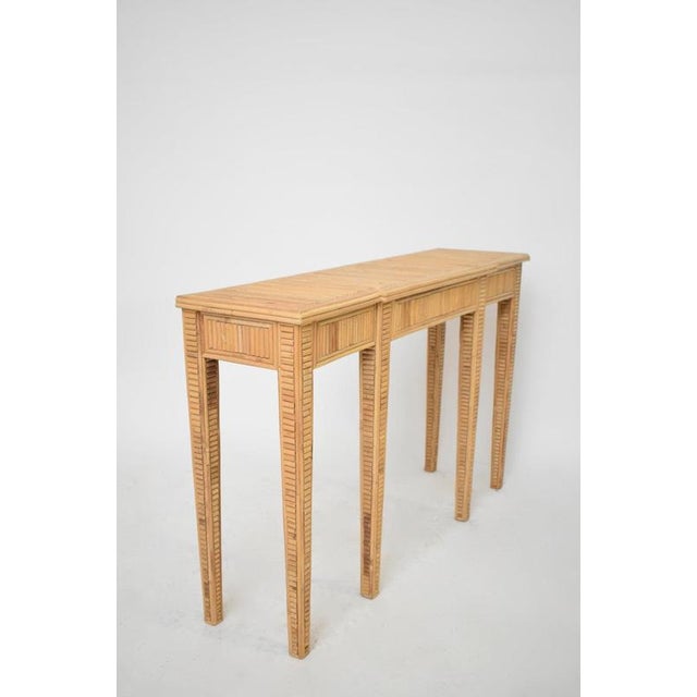 Villandry Rattan Console Table by Barracuda Interiors For Sale - Image 4 of 6