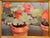 Vintage Original Oil on Canvas Board Painting 'Geraniums Fraisinette' by California Artist NANCY NICKERSON Aprox....