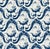 Sample - Cravelle Wallpaper by Paule Marrot in Navy For Sale