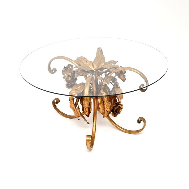 Vintage Gilt Metal Coffee Table by Hans Kogl, 1960 For Sale - Image 4 of 11