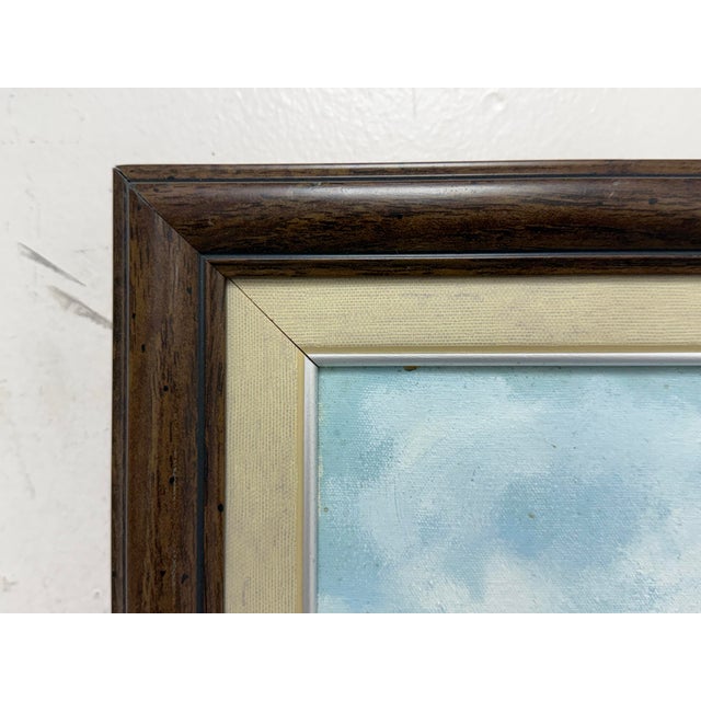 F. Yayboke Turkish Seascape Oil Painting, Circa 1960's For Sale - Image 4 of 12