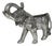 Vintage Silver-Plated Elephant Wine Cooler For Sale