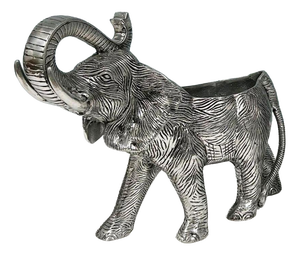 Vintage Silver-Plated Elephant Wine Cooler