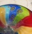 Late 20th Century Oversized Multicolor Murano-Style Art Glass Centerpiece Bowl – 17” For Sale In Orlando - Image 6 of 12