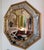 Wood Vintage Gold Octagonal Bevelled Mirror from Deknudt, Belgium, 1970s For Sale - Image 7 of 12