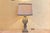 Hollywood Regency Pineapple Table Lamp with custom shade in excellent vintage condition .with authentic original parts,...
