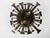 Black 1950s Spanish Brutalist Flush Mount Ceiling Light – Silvered Wrought Iron & Heavy Embossed Glass For Sale - Image 8 of 14