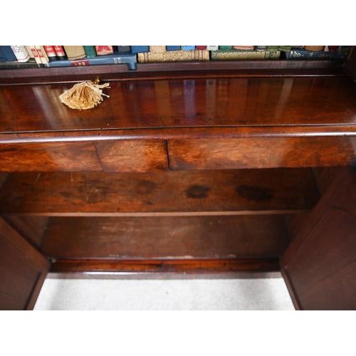 Victorian Glazed Mahogany Library Bookcase, 1840s For Sale - Image 11 of 15