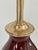 Single Ralph Lauren Extra Large Oxblood Red Ceramic Lamp With Brass Fittings. For Sale - Image 11 of 17