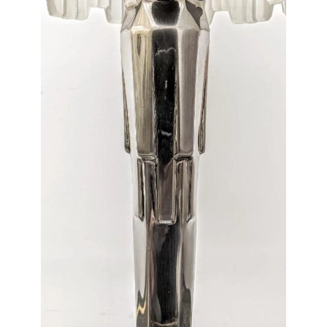 Marius-Ernest Sabino French Art Deco Waterfall Table Lamp Signed by Sabino For Sale - Image 4 of 7
