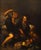 This is a delightful antique Spanish oil on canvas painting after Bartolome' Esteban Murillo, depicting two peasant boys...