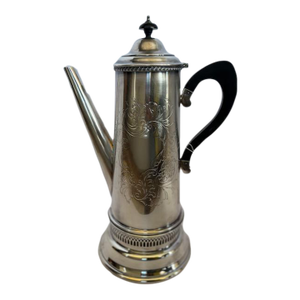 Silver Plate Coffee Pot With Burner