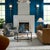 This Elegant Coffee Table Features A Sleek Black Iron Frame With Sophisticated Gold Accents. It Includes Two Tempered...