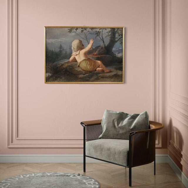 Italian Artist, Winter, 19th Century, Oil Painting on Canvas, Framed For Sale - Image 15 of 16