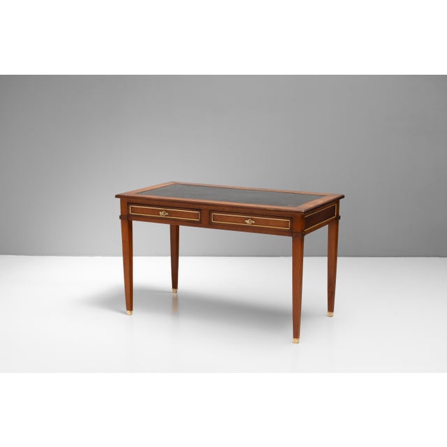 Antique Writing Table in Walnut, 1920s For Sale - Image 3 of 10