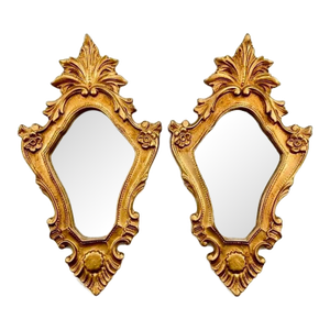 Ornate Italian Florentine Rococo Giltwood Mirror
