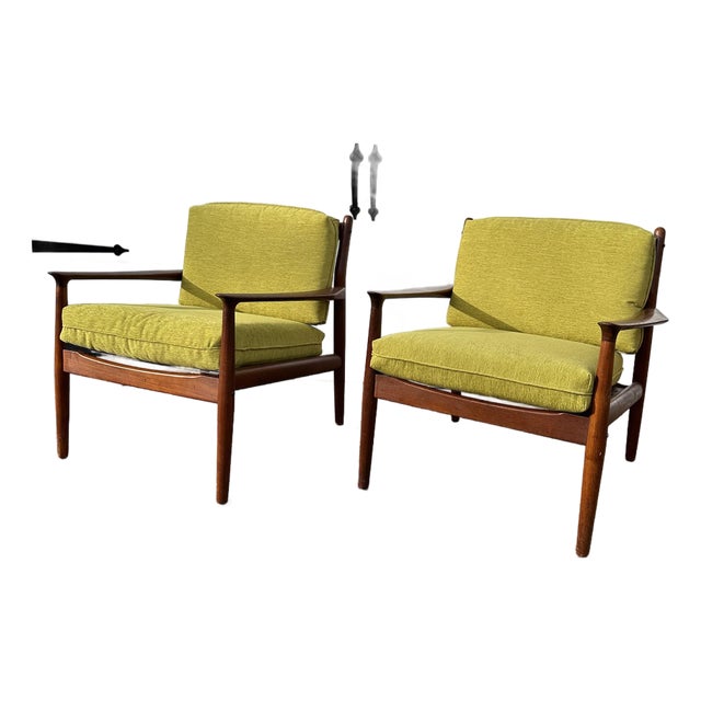 Pair of Svend Aage Eriksen Teak Lounge Chairs For Sale