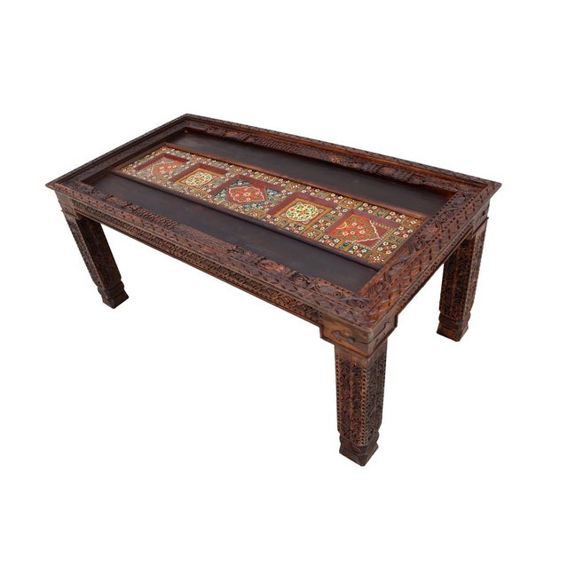 Vintage Wooden Orient Dining Table, 1970s For Sale - Image 3 of 18