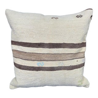 Turkish Hemp Pillow Cushion Natural Beige Brown Pillow Cushion Cover 20x20 For Sale
