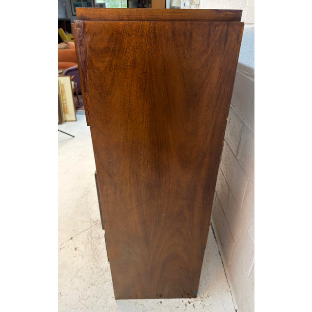 Brown Mid-Century "Staccato" Armoire by Lane Furniture For Sale - Image 8 of 15