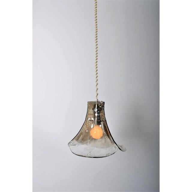 Vintage Murano Glass Flower Lamp from Kalmar Franken For Sale - Image 6 of 11